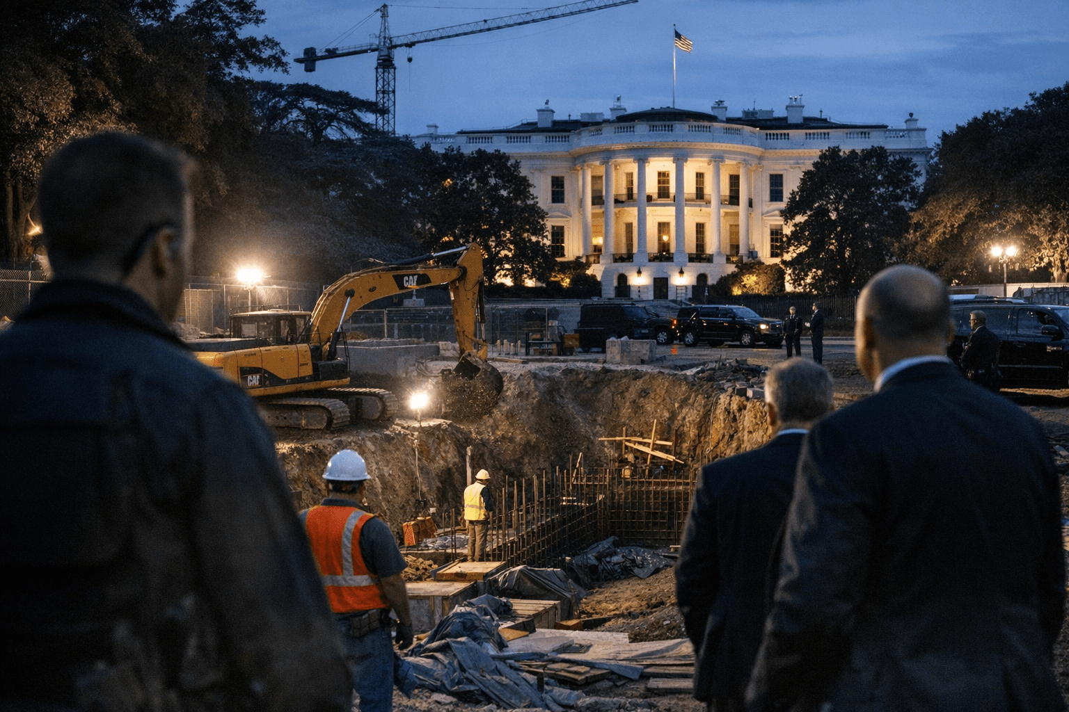 Trump Administration Invokes National Security to Resume White House Ballroom Construction