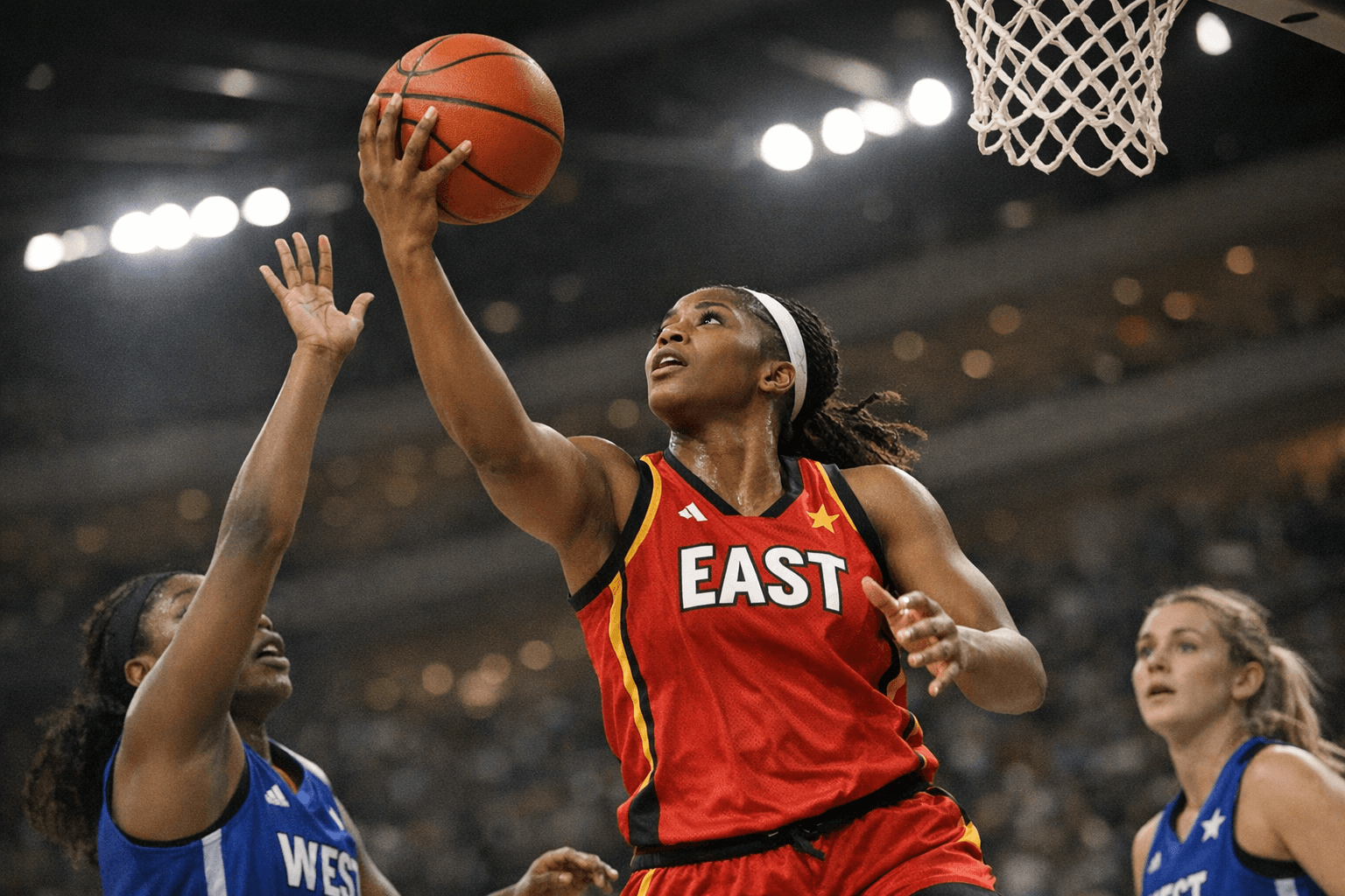 Lampley Shines as East Tops West 91-71 in McDonald's All-American Girls Game