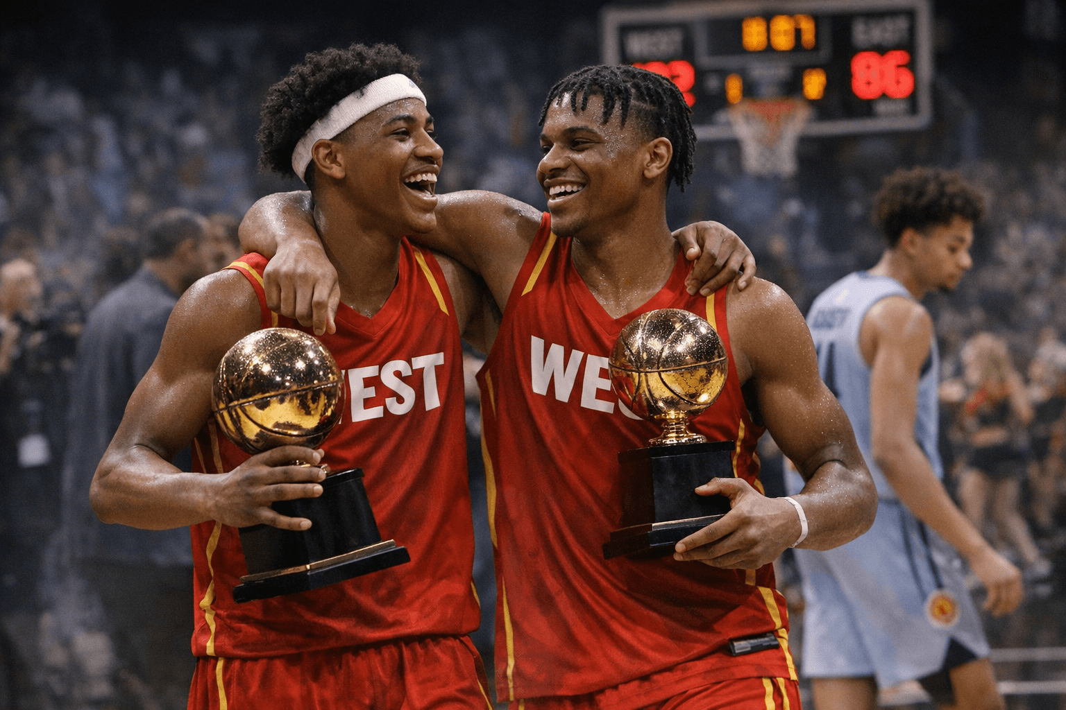 Crowe, Holt Named Co-MVPs as West Tops East 102-86 in McDonald's All-American Game
