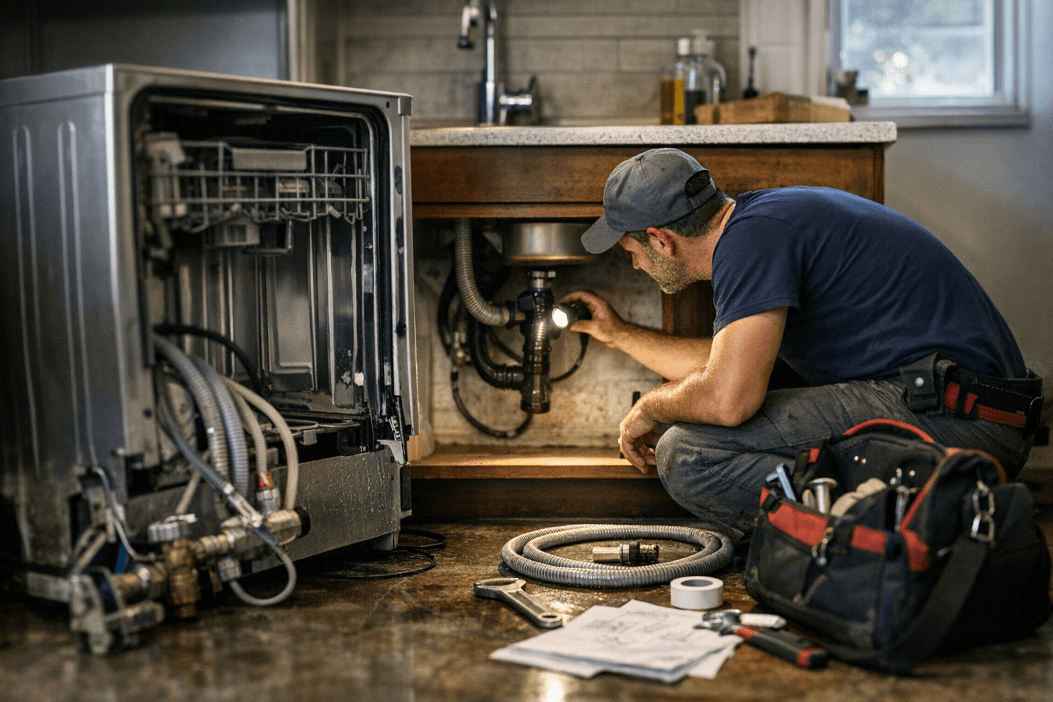 התקנת מדיח כלים: 5 הכנות חיוניות לפני שהטכנאי מגיע