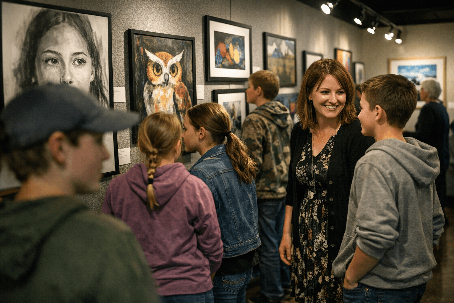 Battle Lake Students Showcase Art in First School Year Gallery Exhibit