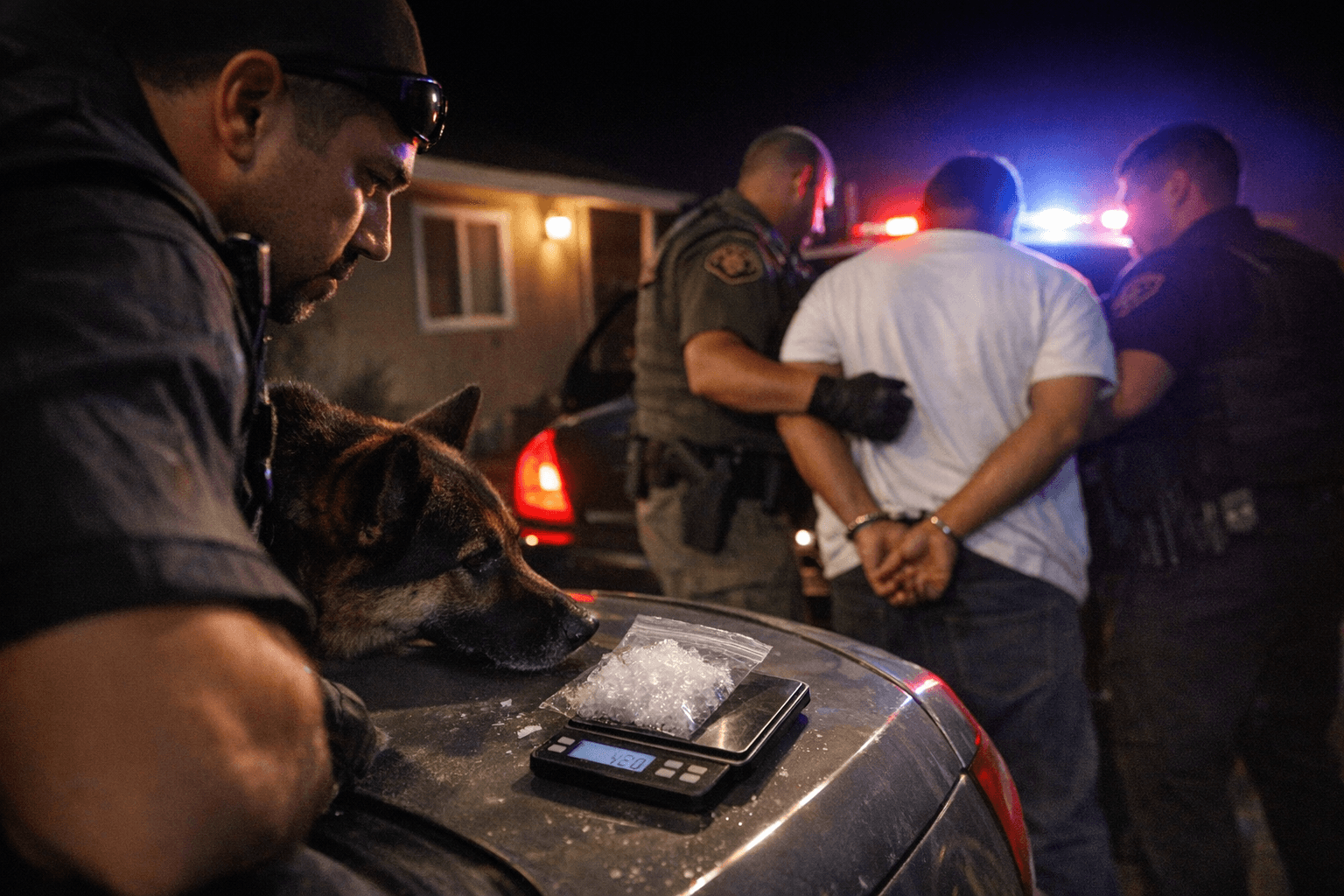 El Centro Driver Arrested After Traffic Stop Uncovers 43 Grams of Meth