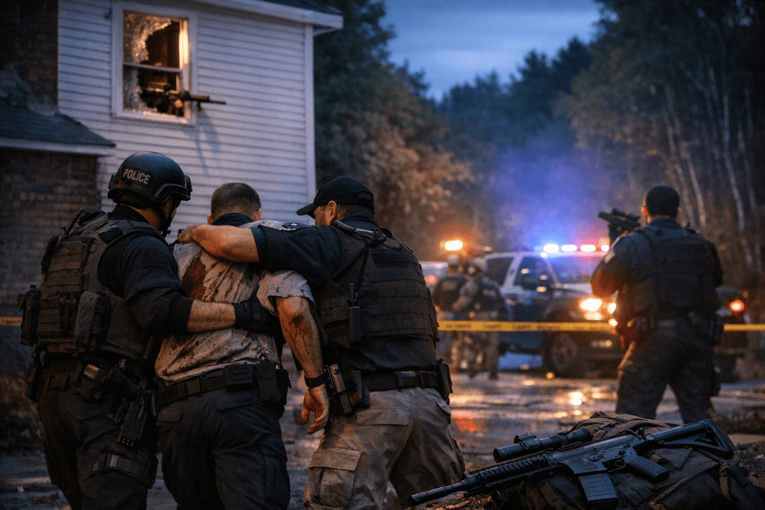 Gunman Wounds Officer, Flees on Foot After New Hampshire Shooting Spree