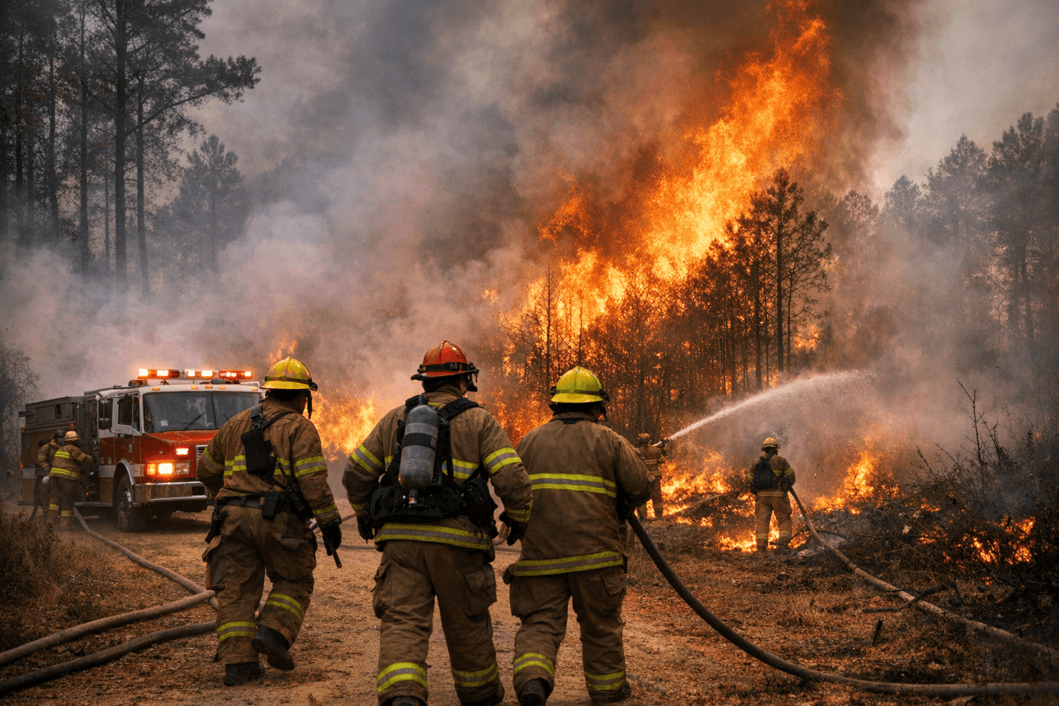 Buckingham County Brush Fire Along Woodland Church Road Draws Multi-Agency Response