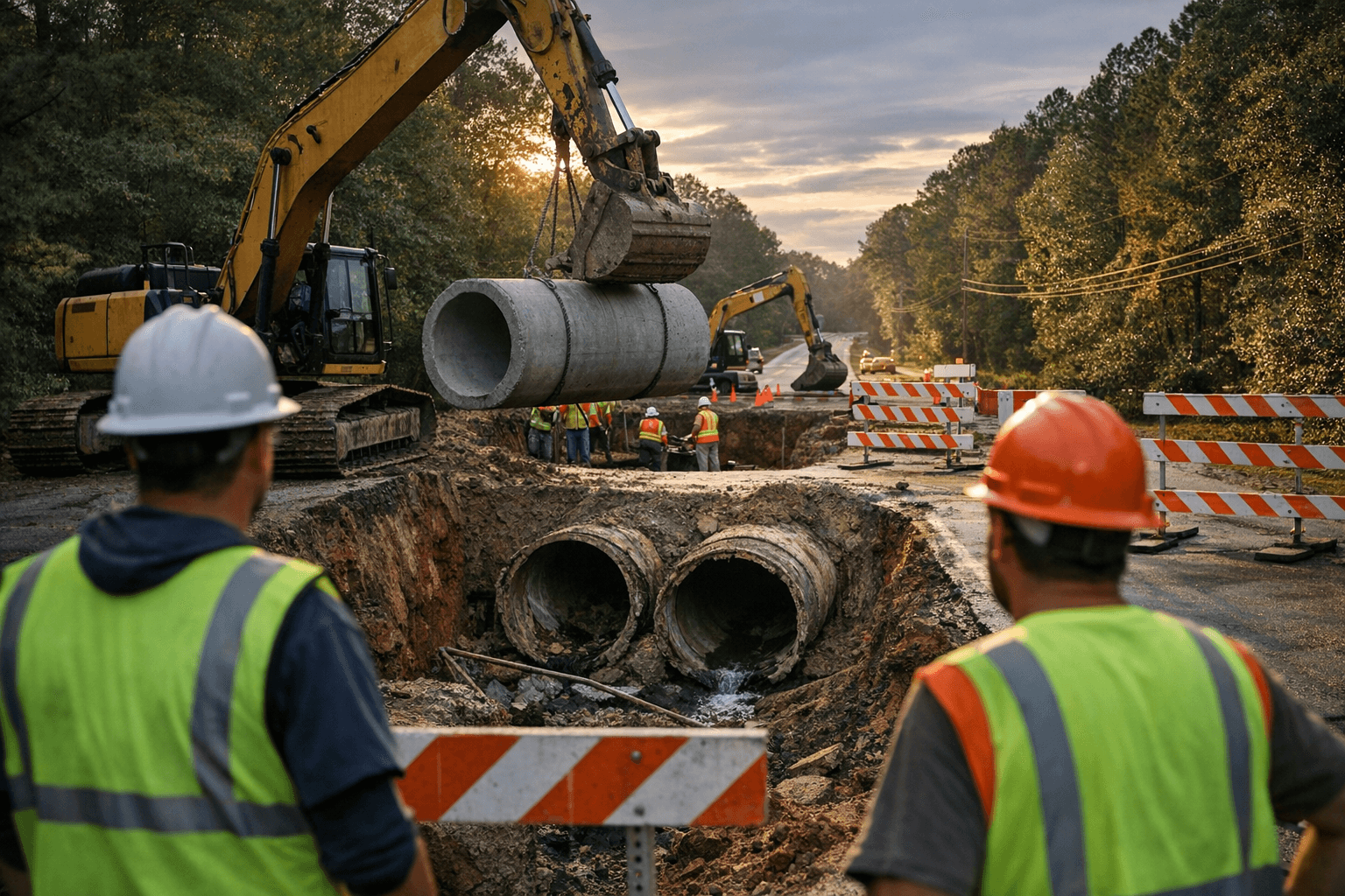Forestville Road Near Knightdale Closes One Month for Pipe Replacement