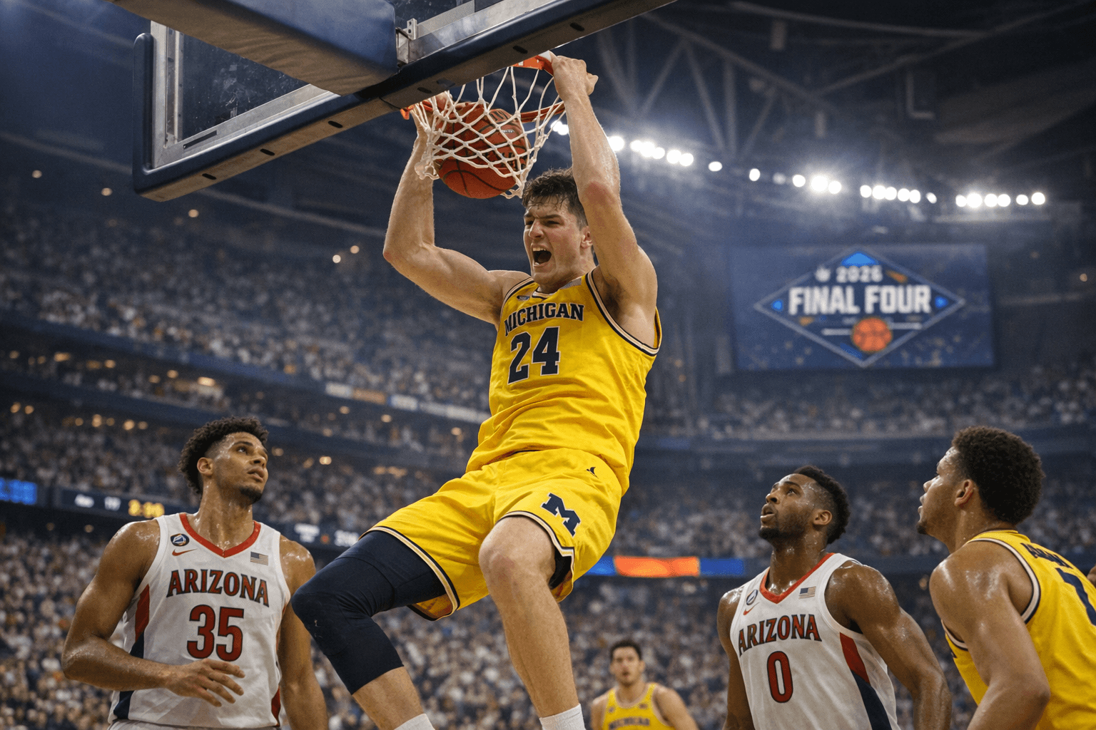 Michigan Faces Arizona in 2026 NCAA Final Four Men's Basketball Showdown