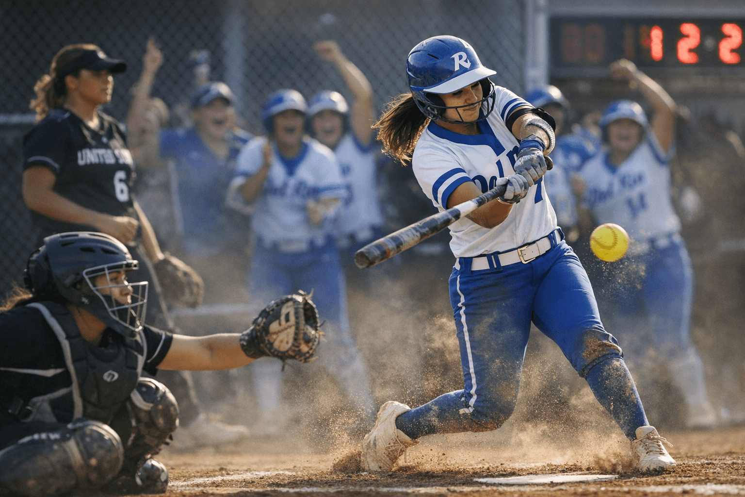 Del Rio Rams Rout United South 21-4, Dominate District Softball Play