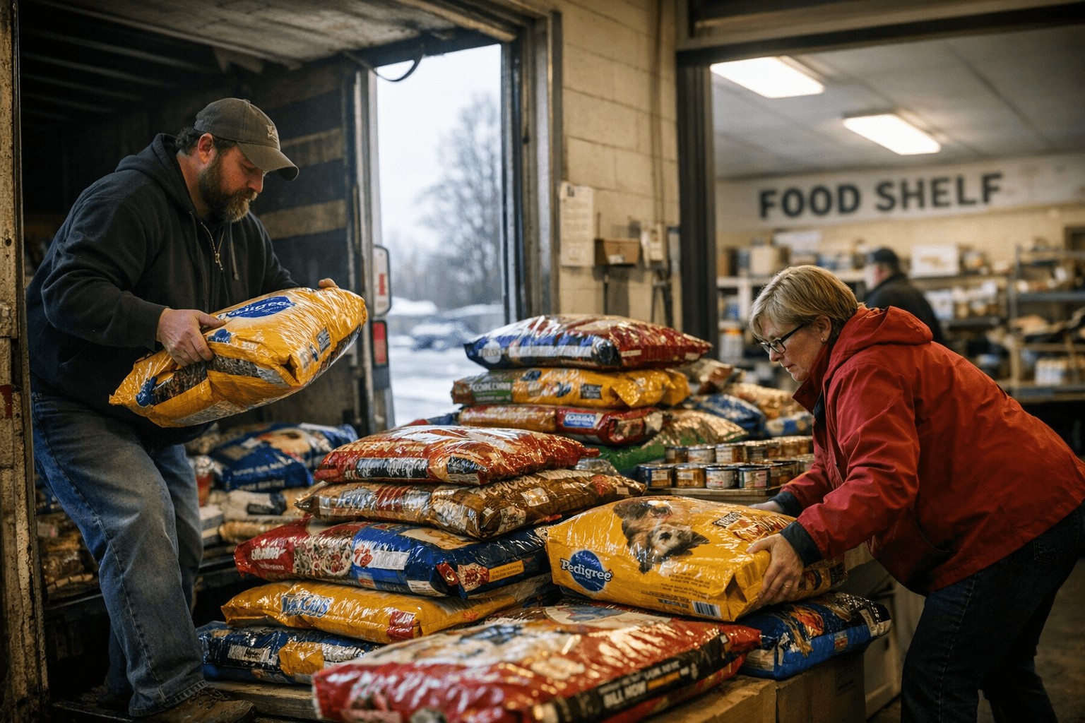 Pets Plus Donates Over 2,000 Pounds of Pet Food to Bemidji Food Shelf