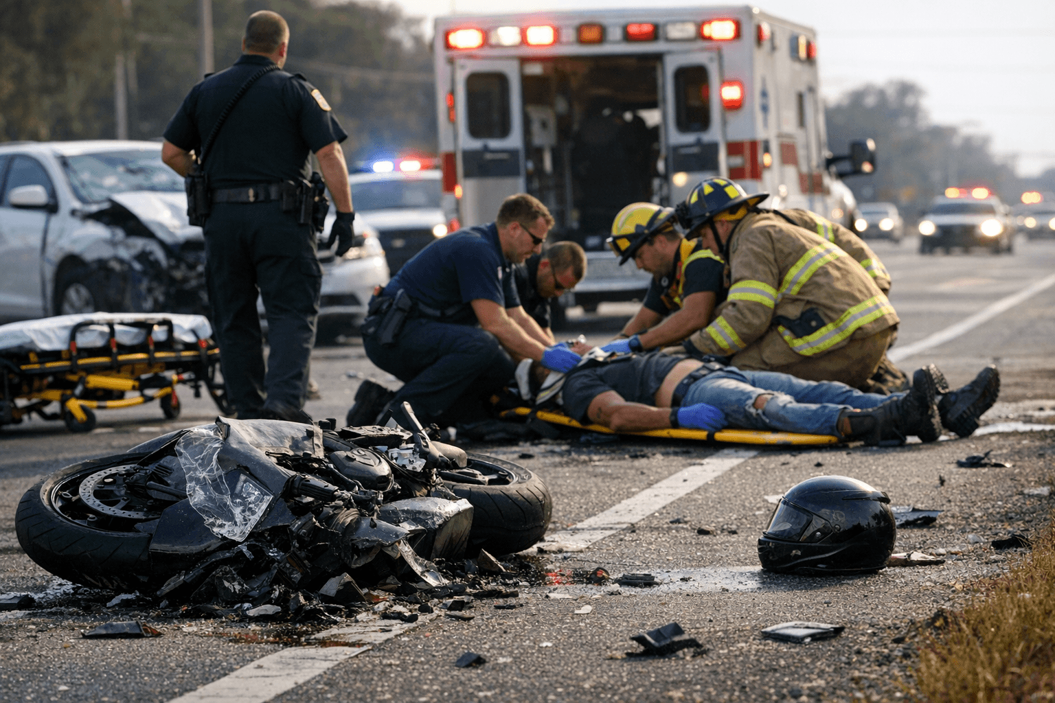 Motorcyclist Seriously Injured in US-19 Crash Near Berkley Manor Saturday