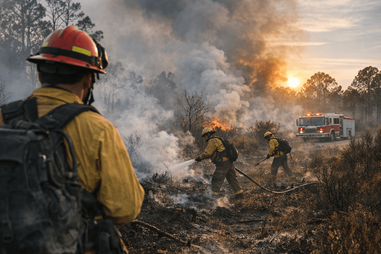 Brush Fire Contained at Weeki Wachee Preserve, No Structures Threatened