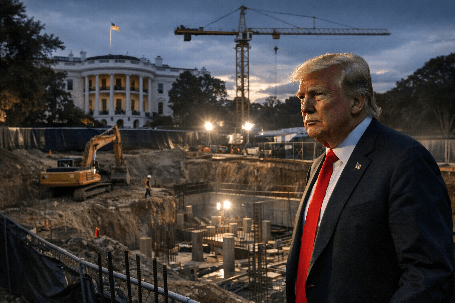 Trump Appeals Court Ruling Halting $400 Million White House Ballroom Construction