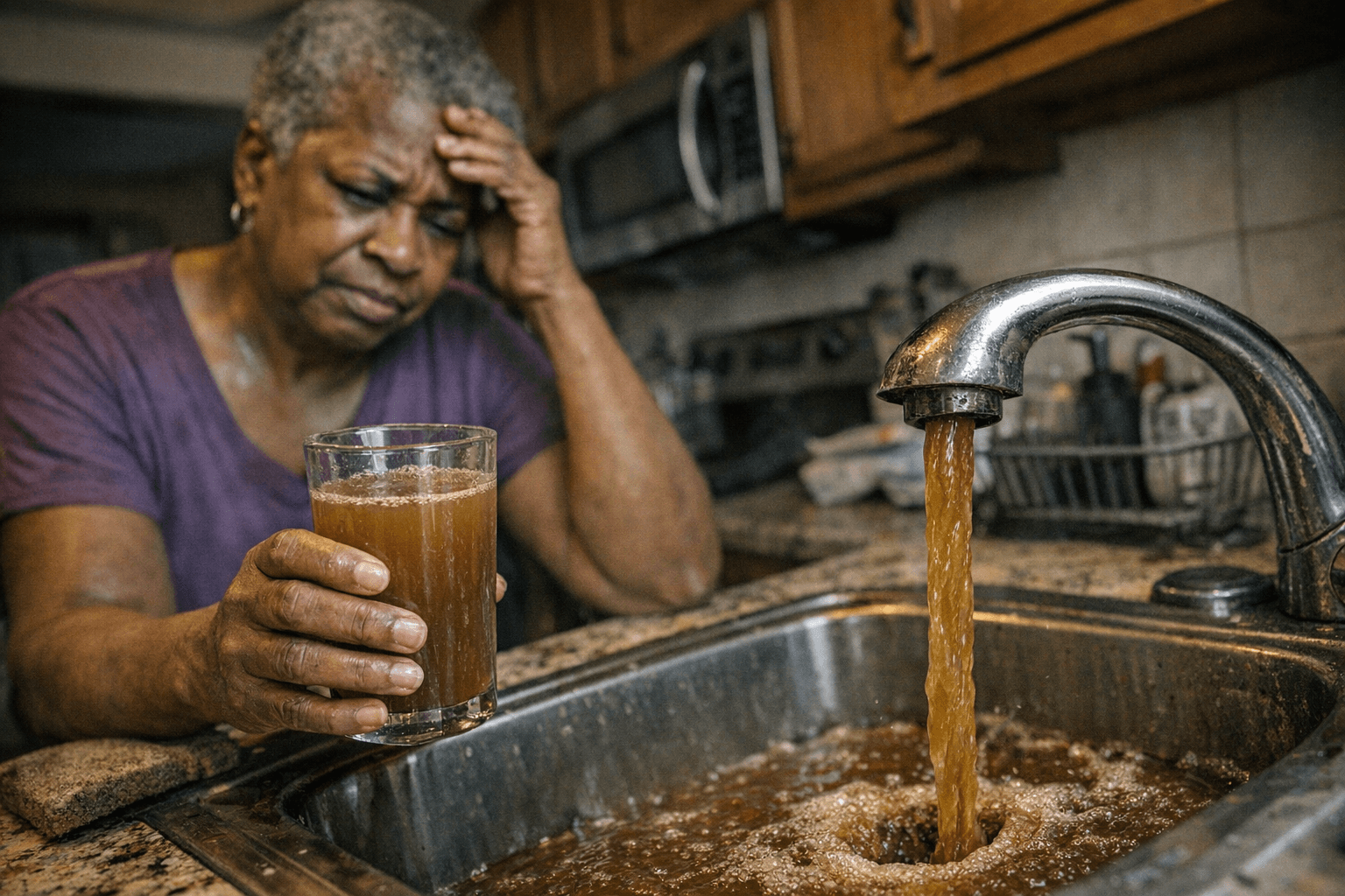 Bowie Residents Frustrated by Brown, Sediment-Filled Tap Water From Aging Pipes
