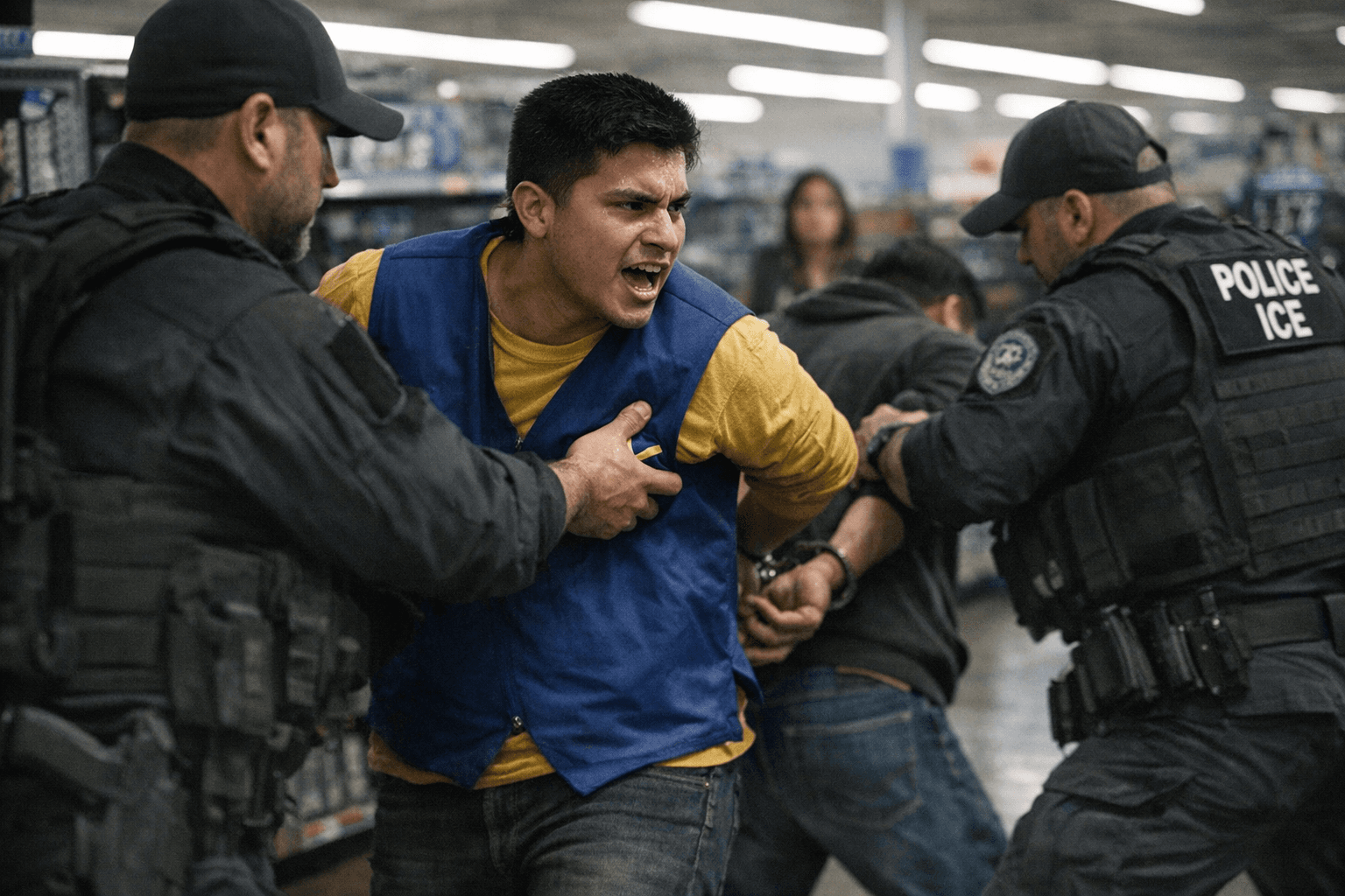 Walmart Employee Fired, Arrested After Pushing ICE Agent During Raid
