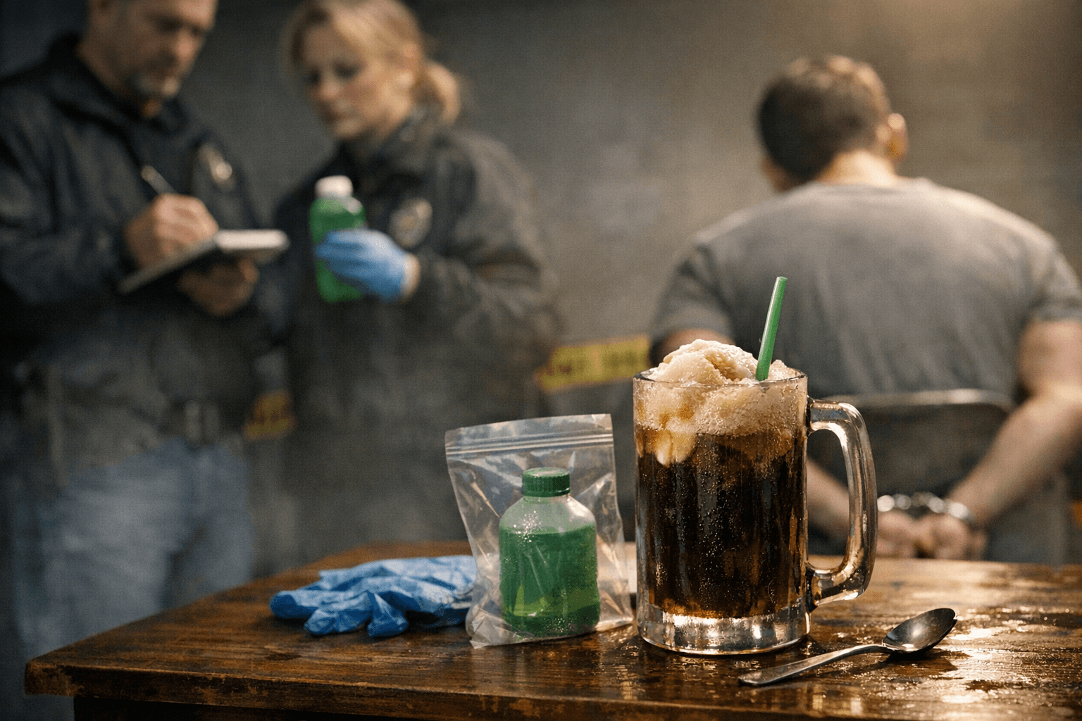 Caught Burglar Leads Police to Killer and Poisoned Root Beer Float