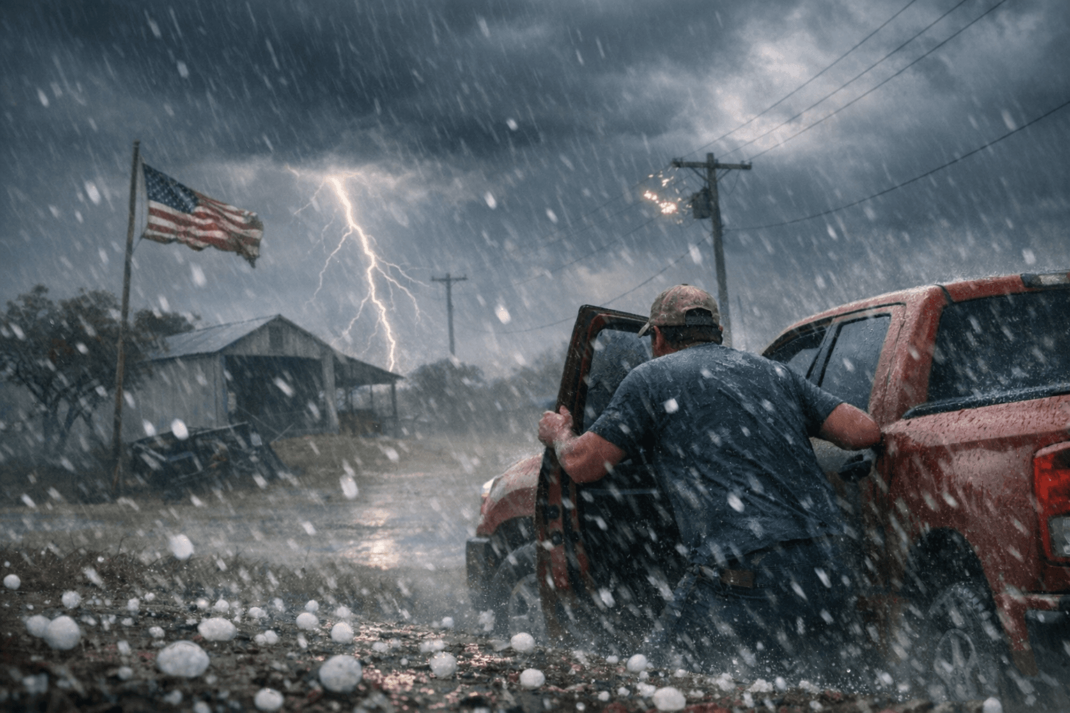 Thunderstorm Brings 40 MPH Winds and Half-Inch Hail to Jim Wells County