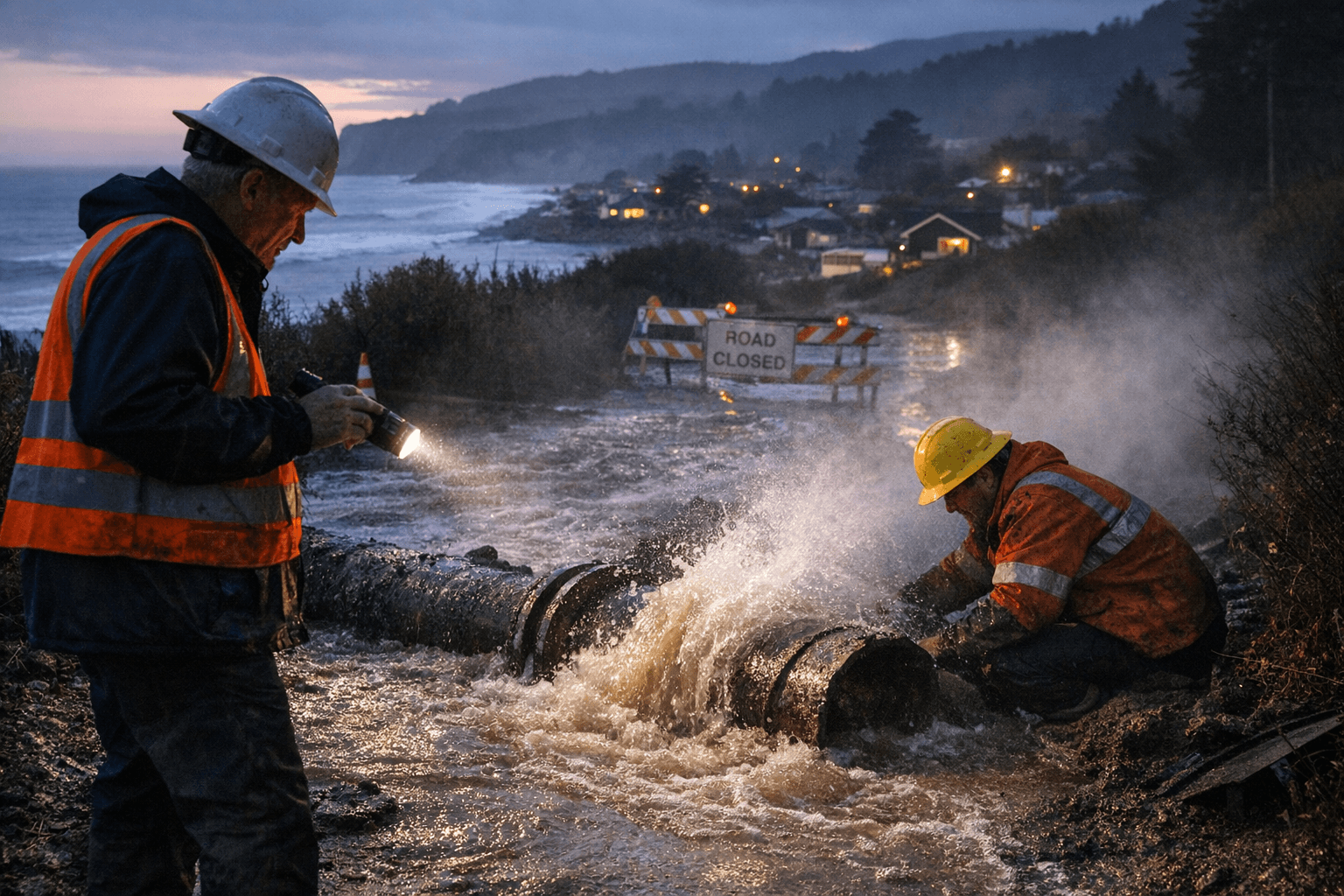 Bolinas Shuts Off Water Supply After Substantial Leak Hits Coastal Town