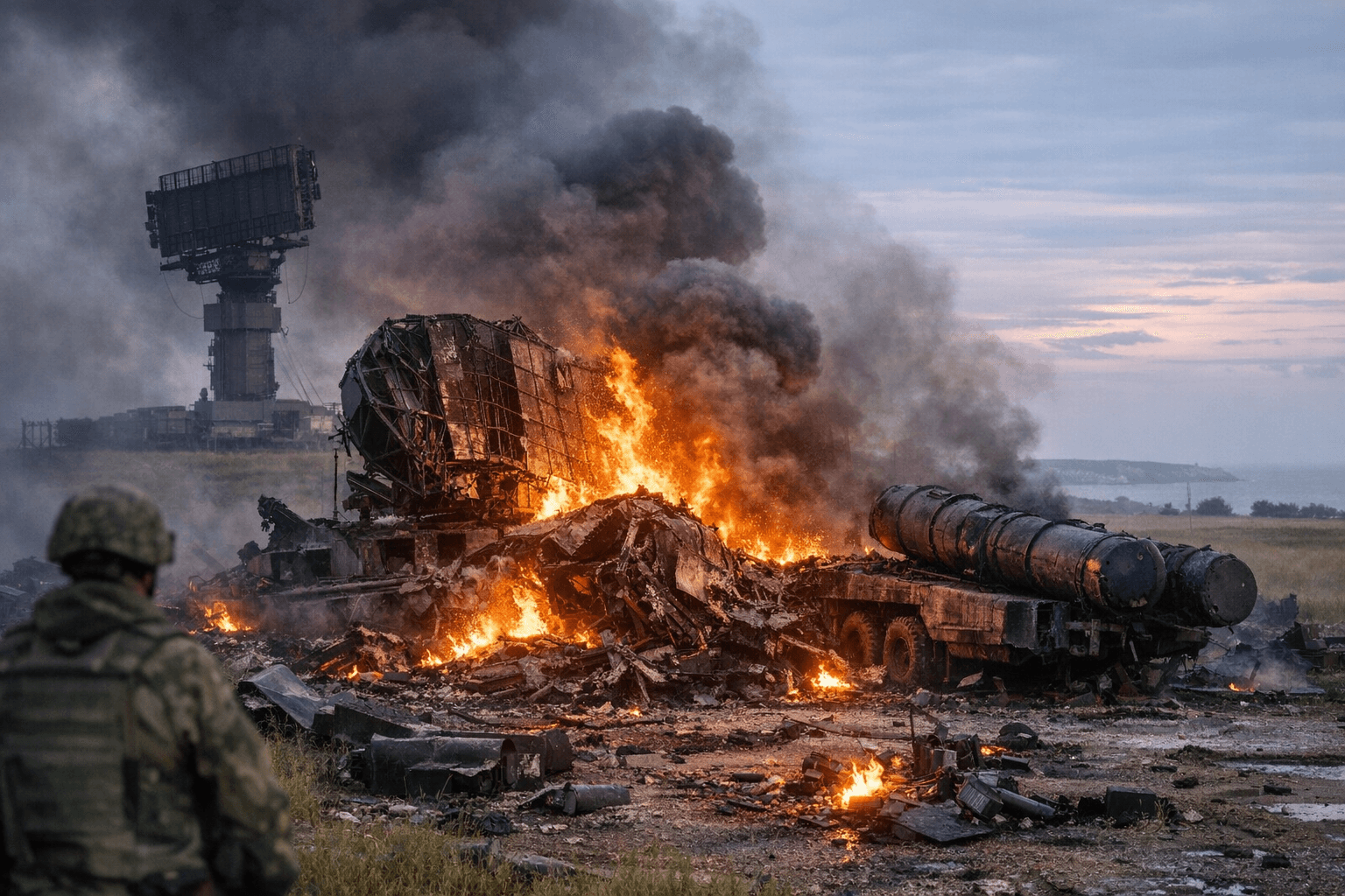 Ukraine Drones Destroy Russian S-400 Radar Station in Crimea