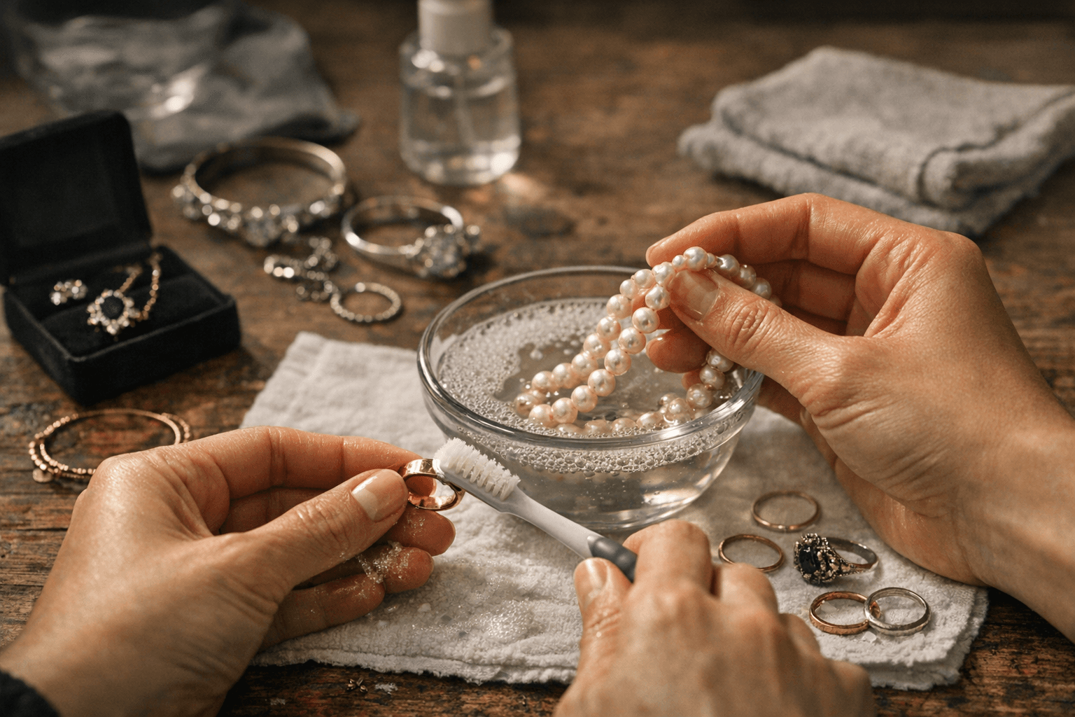 How to Safely Clean Every Type of Jewelry at Home