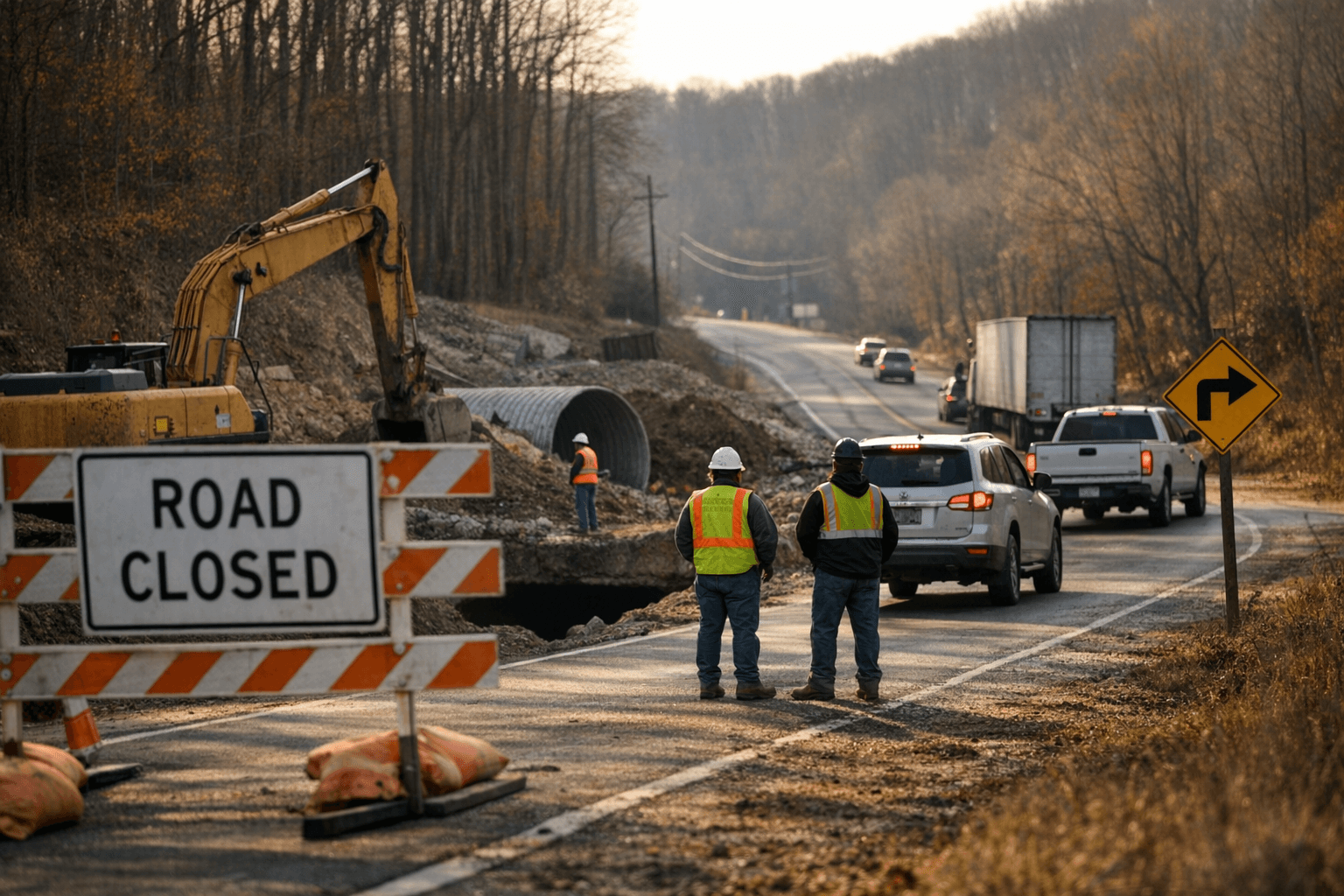 SR 279 Closes April 6 for Culvert Work, Detour Routes Through SR 139