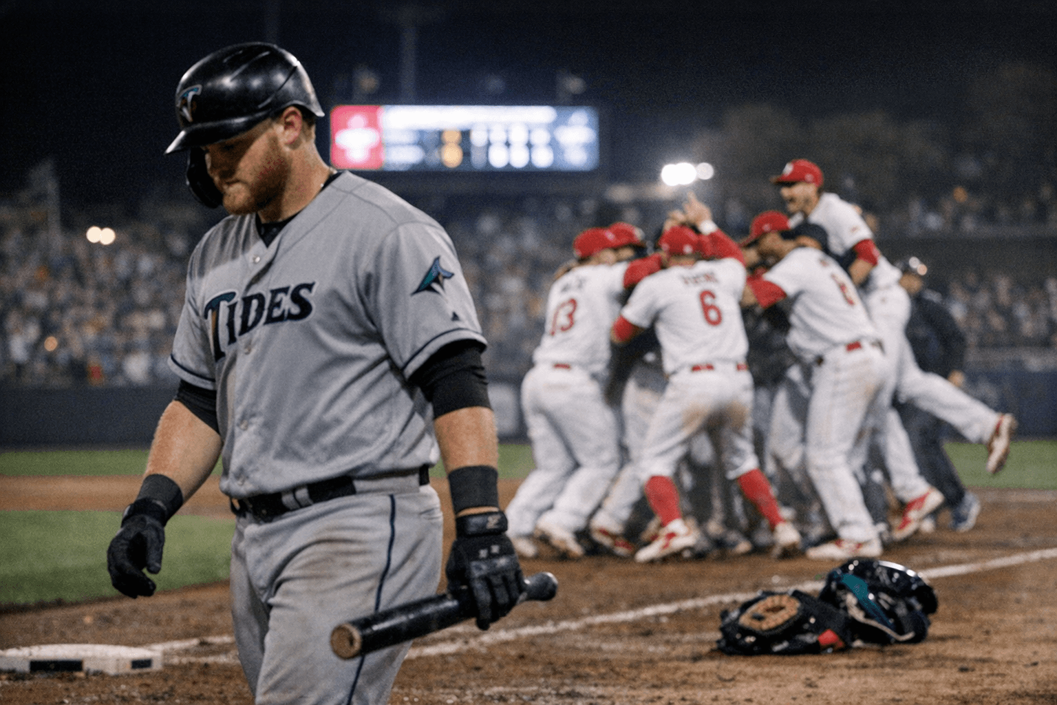 Tides Fall in 10 Innings Despite Willems' First Triple-A Homer