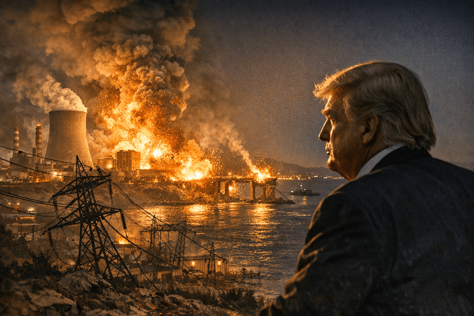 Trump Threatens to Bomb Iran's Bridges and Power Plants Over Strait of Hormuz