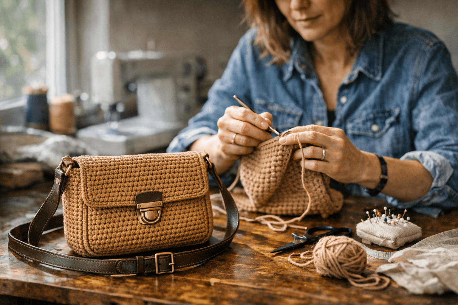 Free Macchiato Messenger Bag Pattern Offers Beginners a Stylish, Structured Crossbody