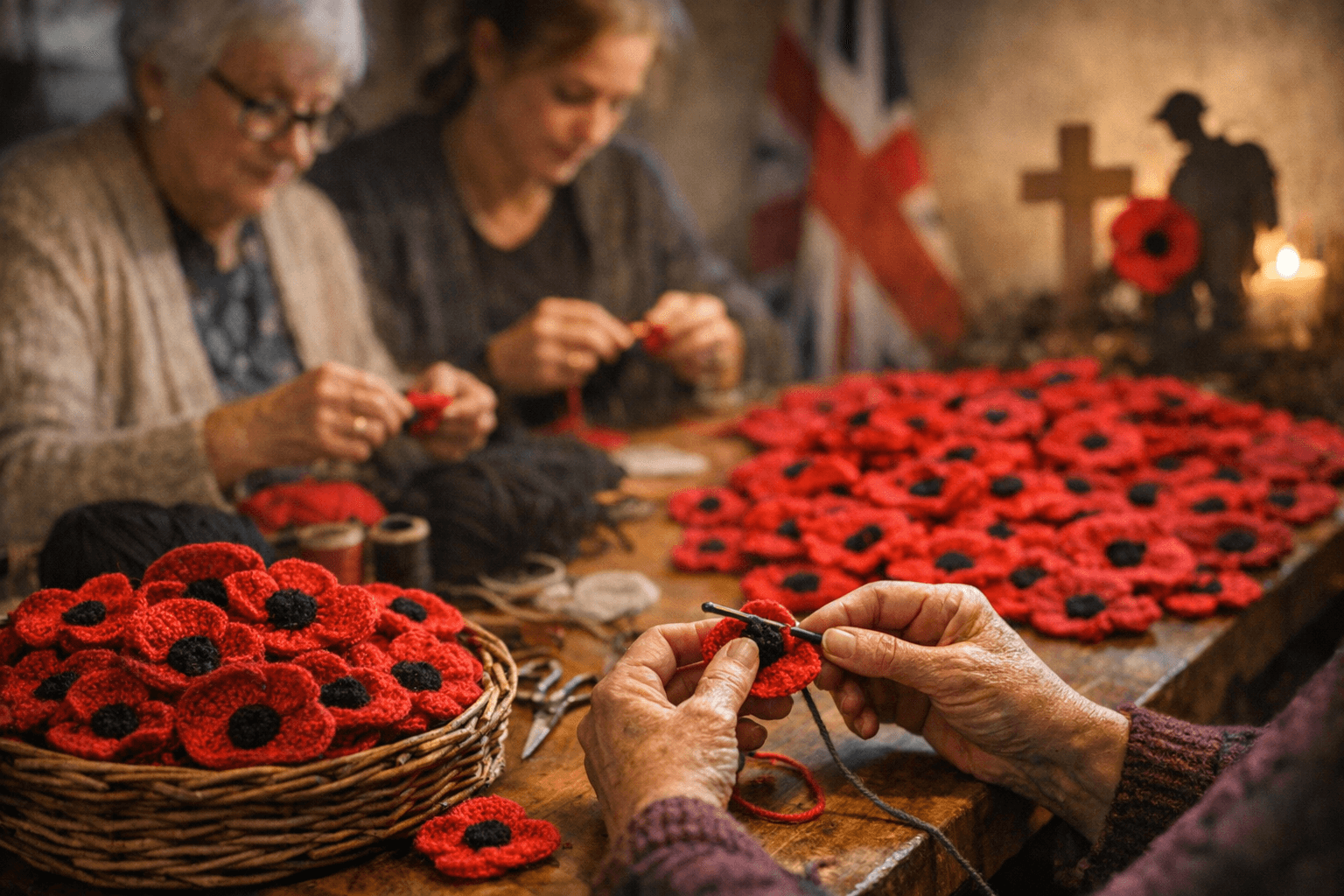 Chelmsford Volunteers Sought to Crochet Poppies for 2026 Remembrance Tribute