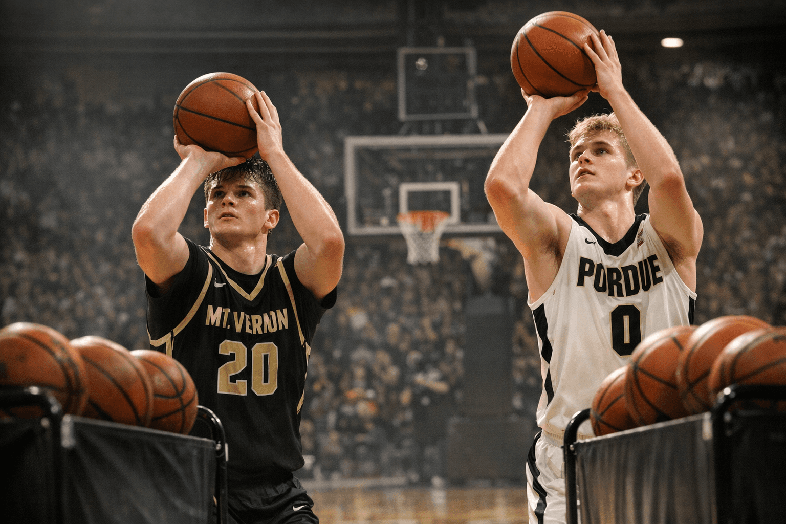 Mt. Vernon Star Ertel Faces Purdue's Loyer in 3-Point Shootout