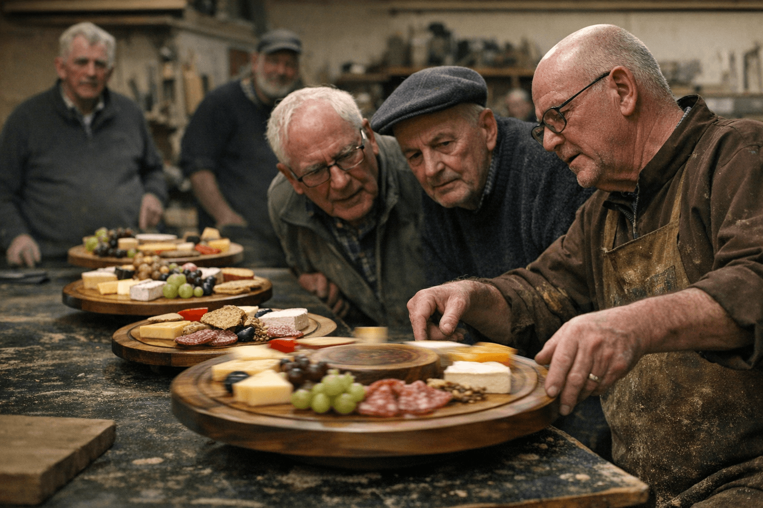 Craobh Eo Woodturners April Meeting Features Revolving Cheese Board Competition