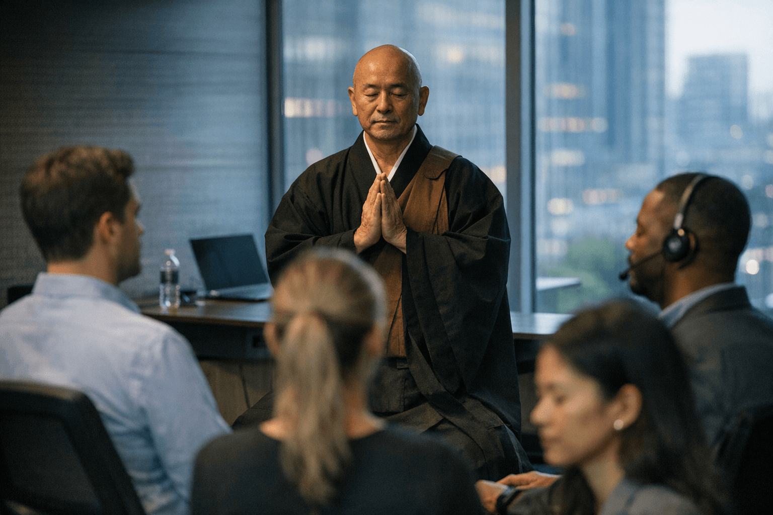 Japanese Zen monk brings a 30‑second nervous‑system reset to corporate wellness programs, reaches Fortune 500 firms
