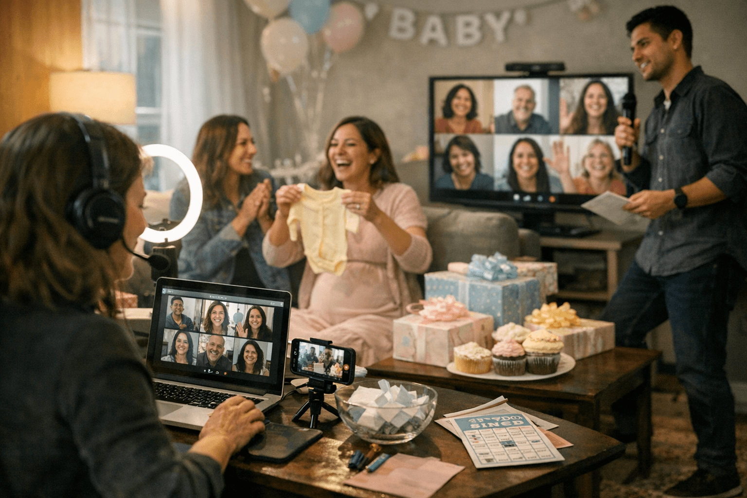 Hybrid Baby Shower Planning Checklist Covers AV, Games, and Guest Inclusion