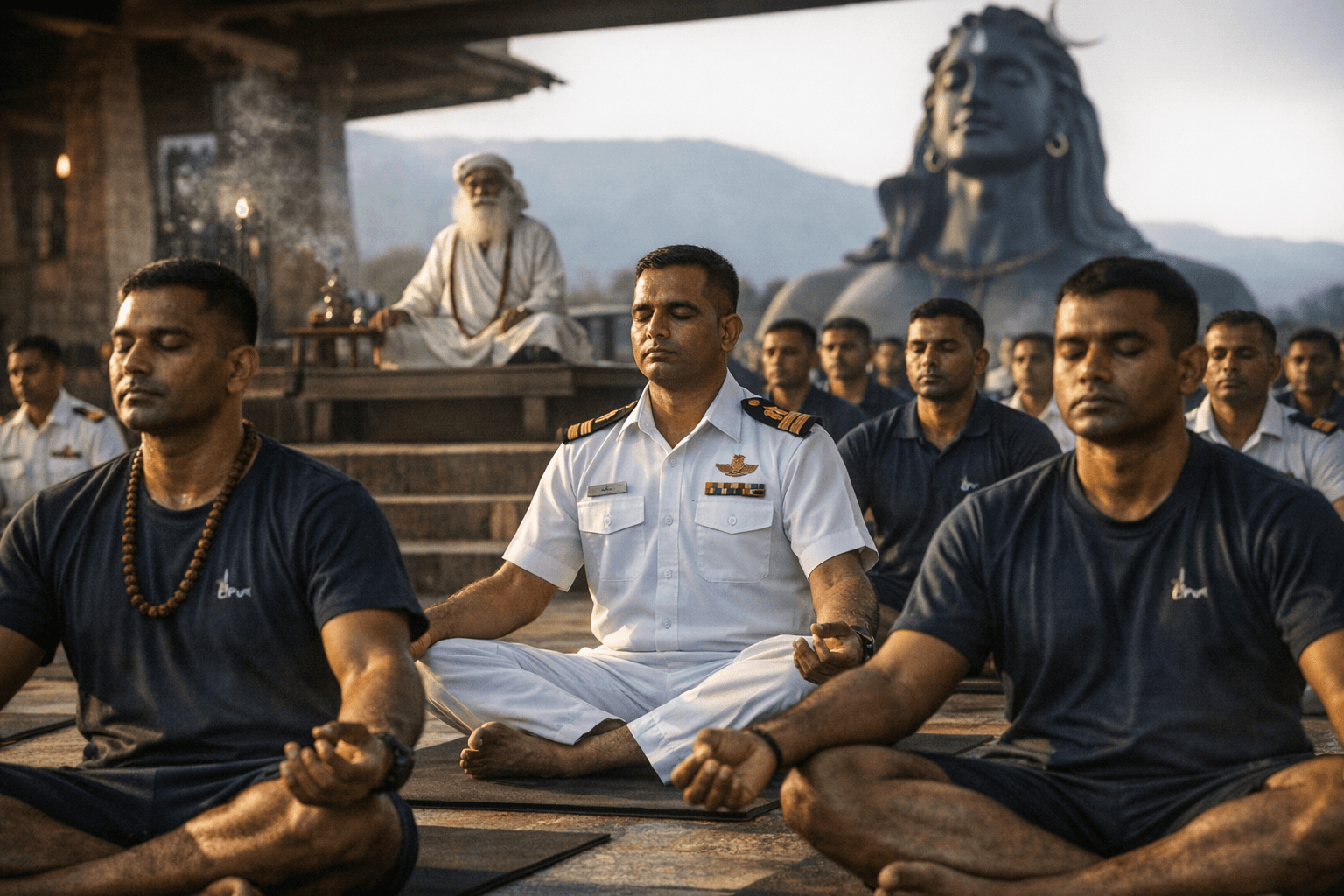 Indian Navy Personnel Complete Isha Foundation Hatha Yoga Train The Trainer Program