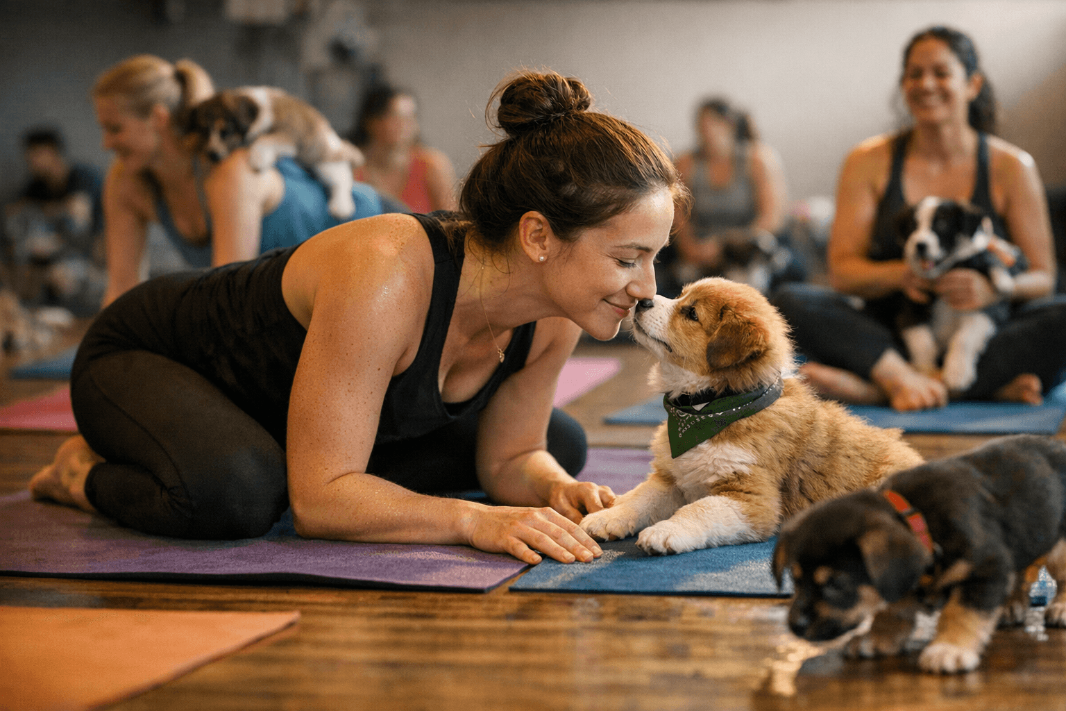 No Dog Left Behind Hosts Sold-Out Puppy Yoga Fundraiser in Maple Grove