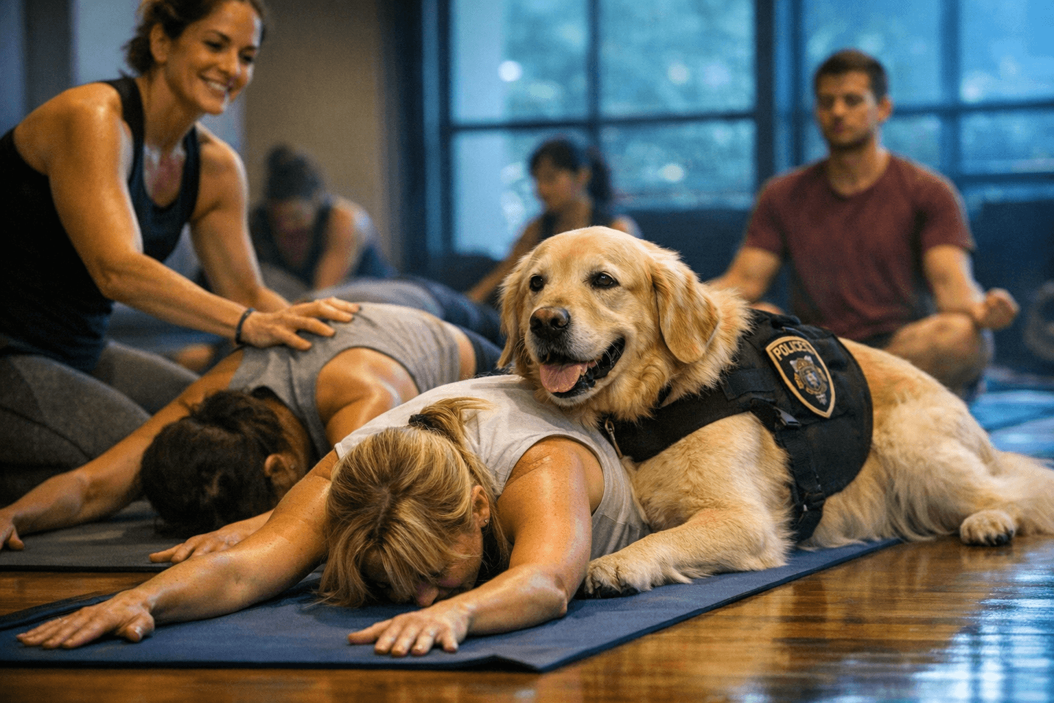Harvard's Shad Hall Offers Dog Yoga Class Featuring Campus Canine Sasha