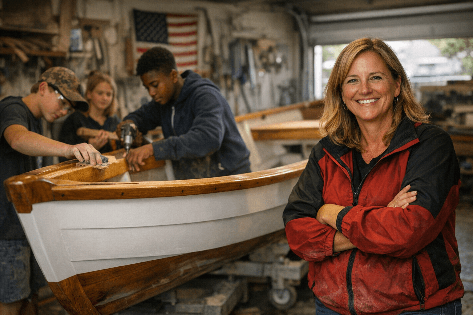 Dare County Teacher Wins Award for Student Boat-Building STEM Program