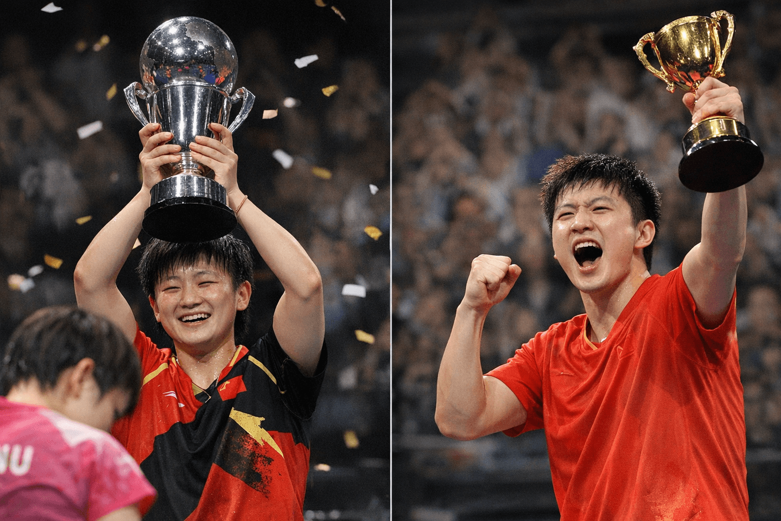 Sun Yingsha Claims Historic Three-Peat, Wang Chuqin Wins First World Cup Title