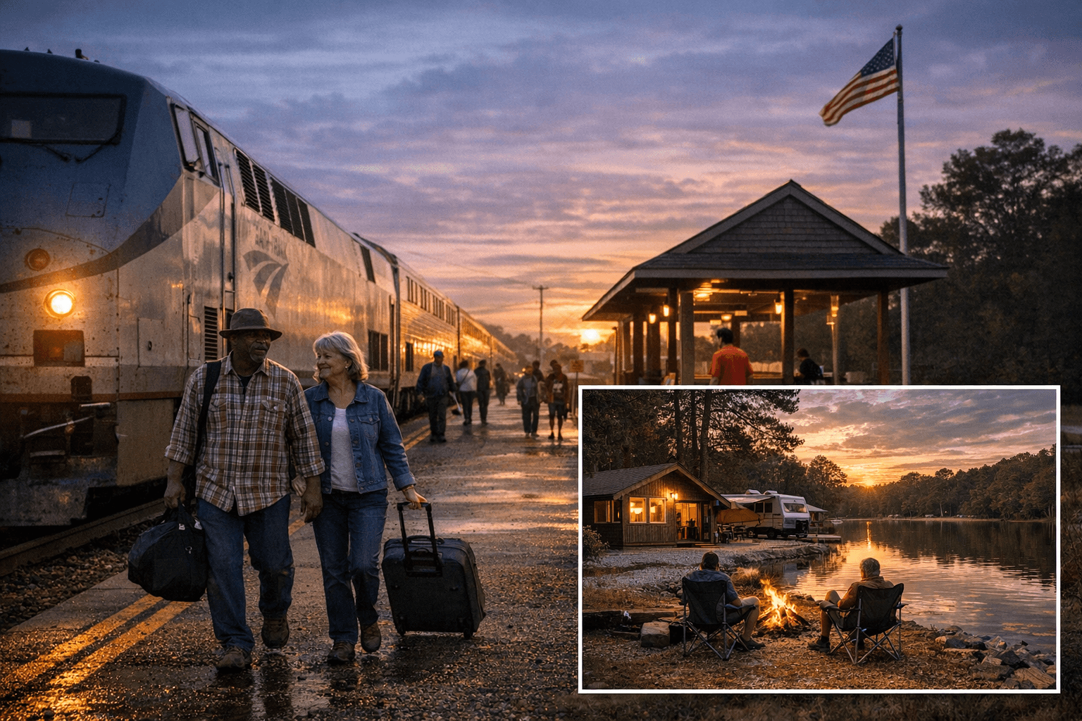 Marks Amtrak Stop and Clarkco Park Anchor Quitman County Tourism, Connectivity