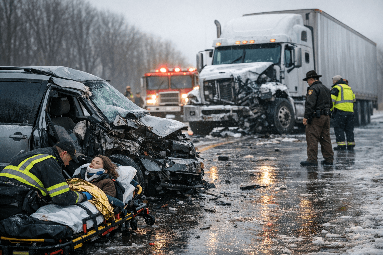 Wadena Woman Injured After Icy Highway 71 Collision With Semi-Truck