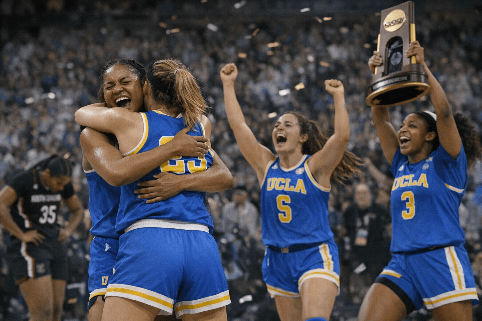 UCLA Wins First NCAA Women's Basketball Title, Routing South Carolina 79-51