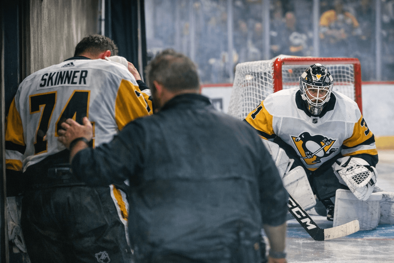 Penguins Recall Gauthier From ECHL as Skinner Exits With Upper-Body Injury