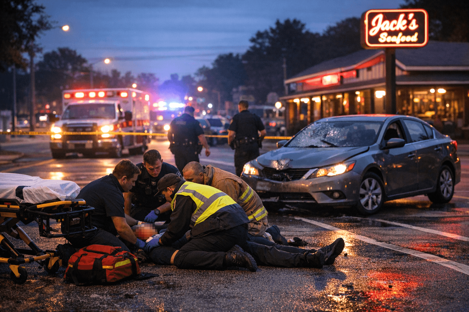 Pedestrian Struck by Car on New Bern Avenue, Road Briefly Closed