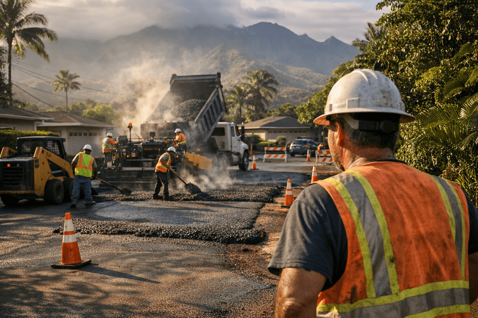 Puhi Subdivision Roads to Close for Six-Week Resurfacing Project