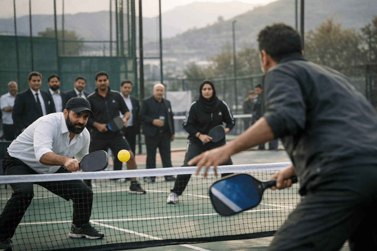 Jammu and Kashmir Lawyers Compete in Pickleball at Annual Bar Association Sports Meet