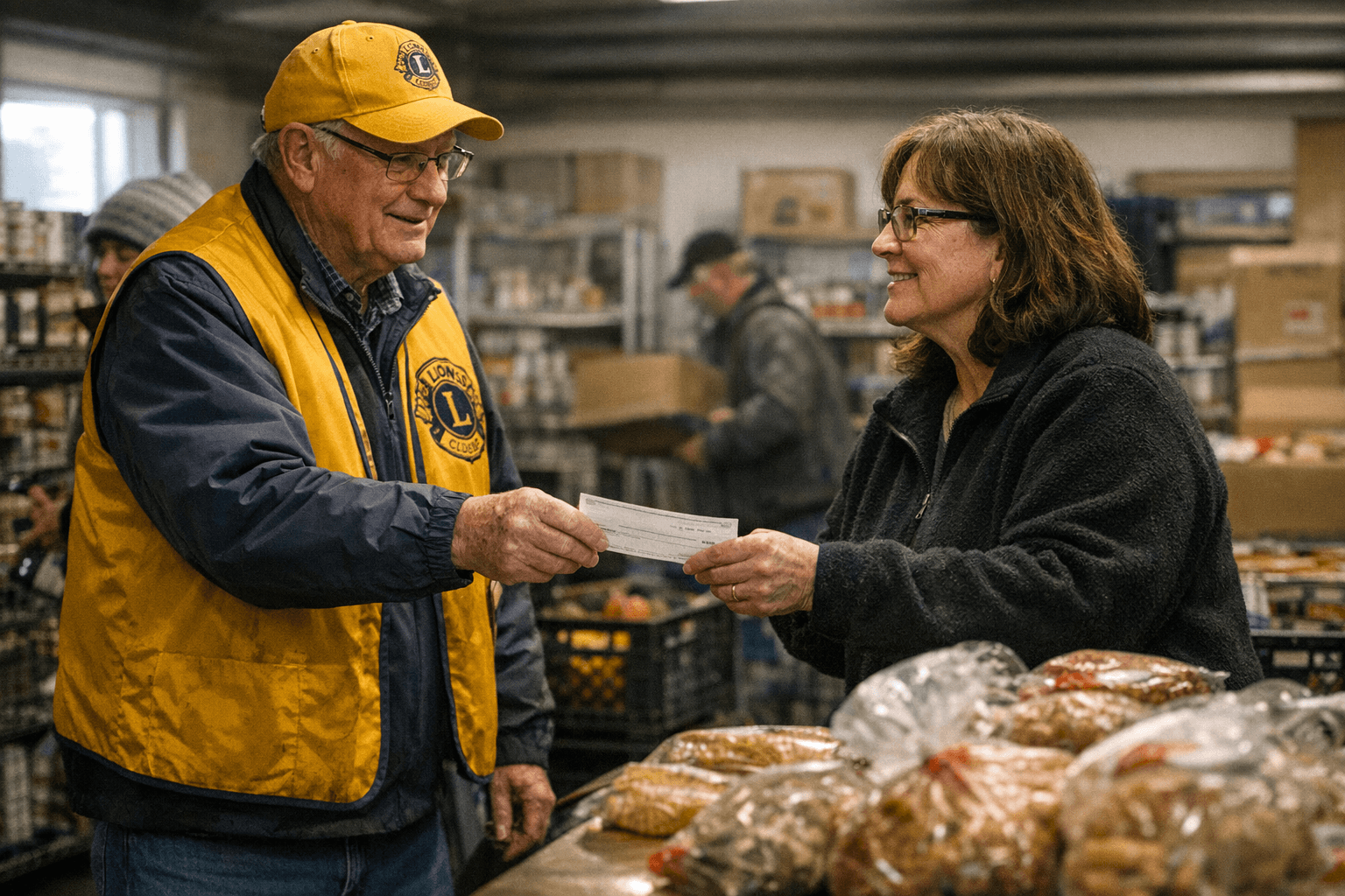 Bemidji Lions Club Donates $2,000 to Community Food Shelf for Hunger Relief