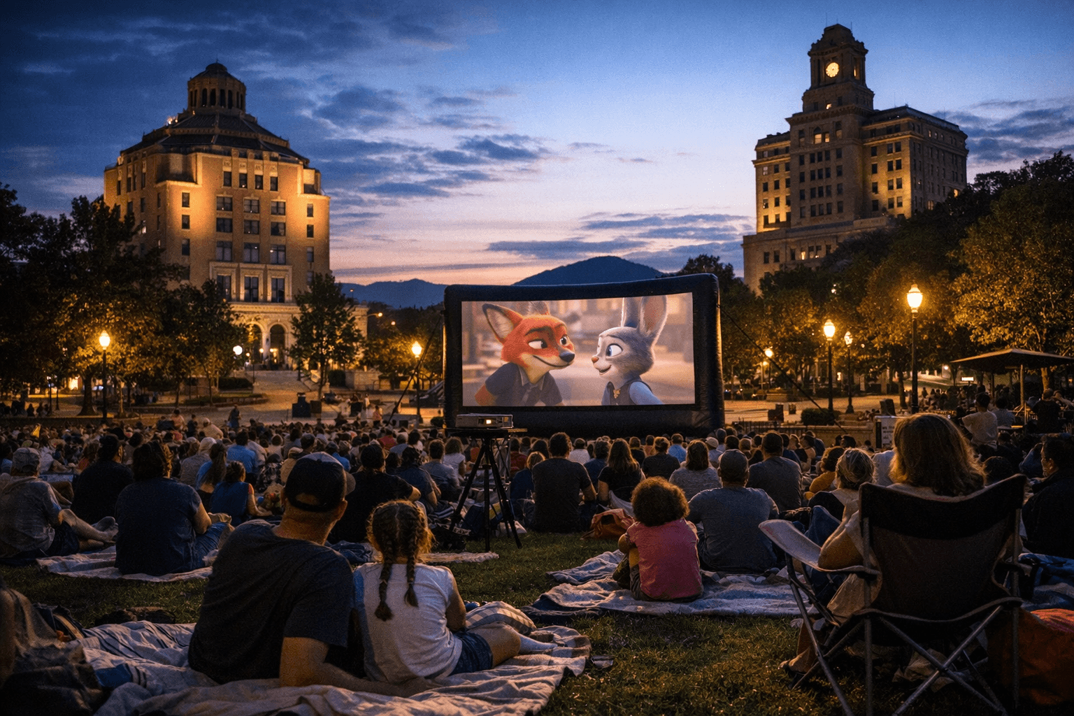 Asheville's Free Movies in the Park Returns to Pack Square This Summer