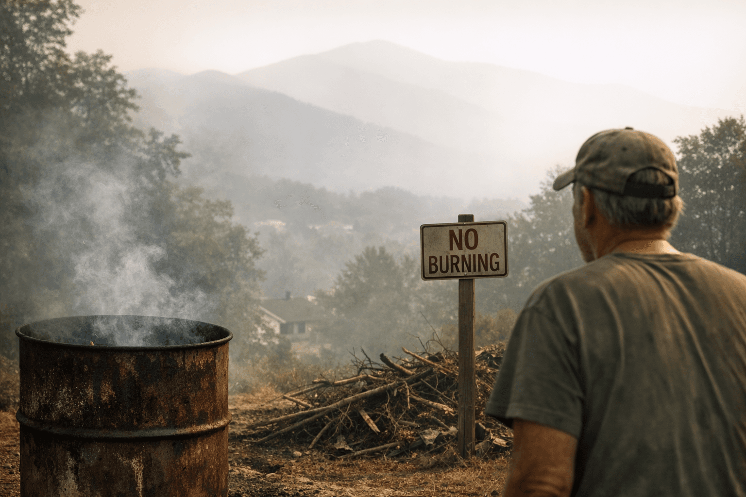 Buncombe County Under Burn Ban as Code Yellow Air Quality Alert Issued