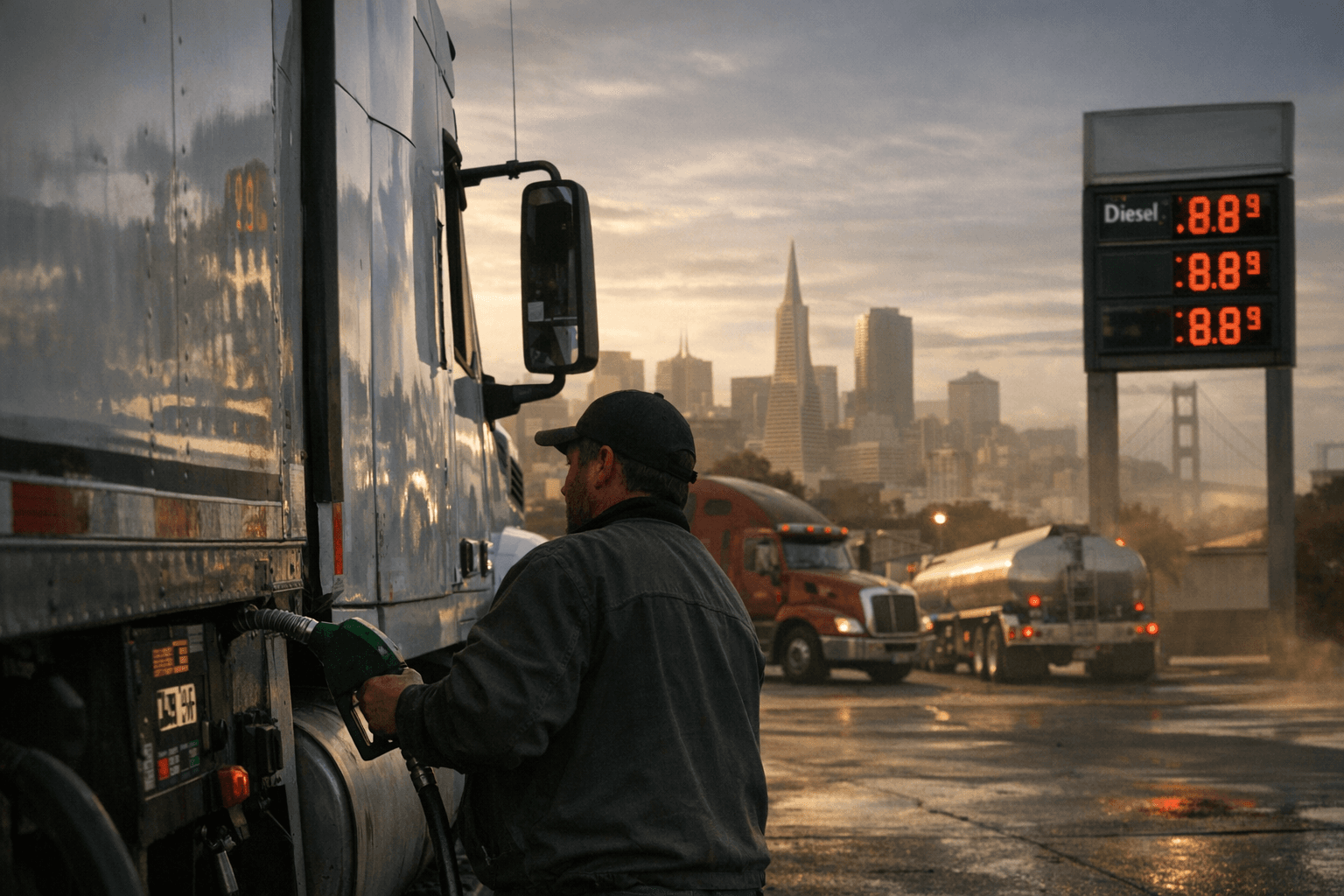 San Francisco Diesel Prices Top $8 Per Gallon, a U.S. First