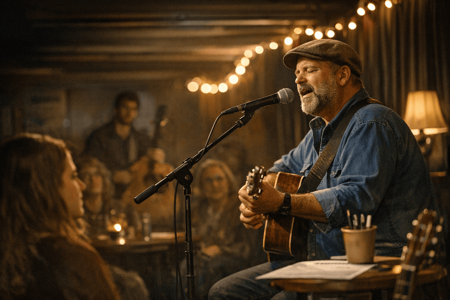 Folk Singer Paddy Mills Headlines Side Door Coffeehouse Open Mic in Brunswick