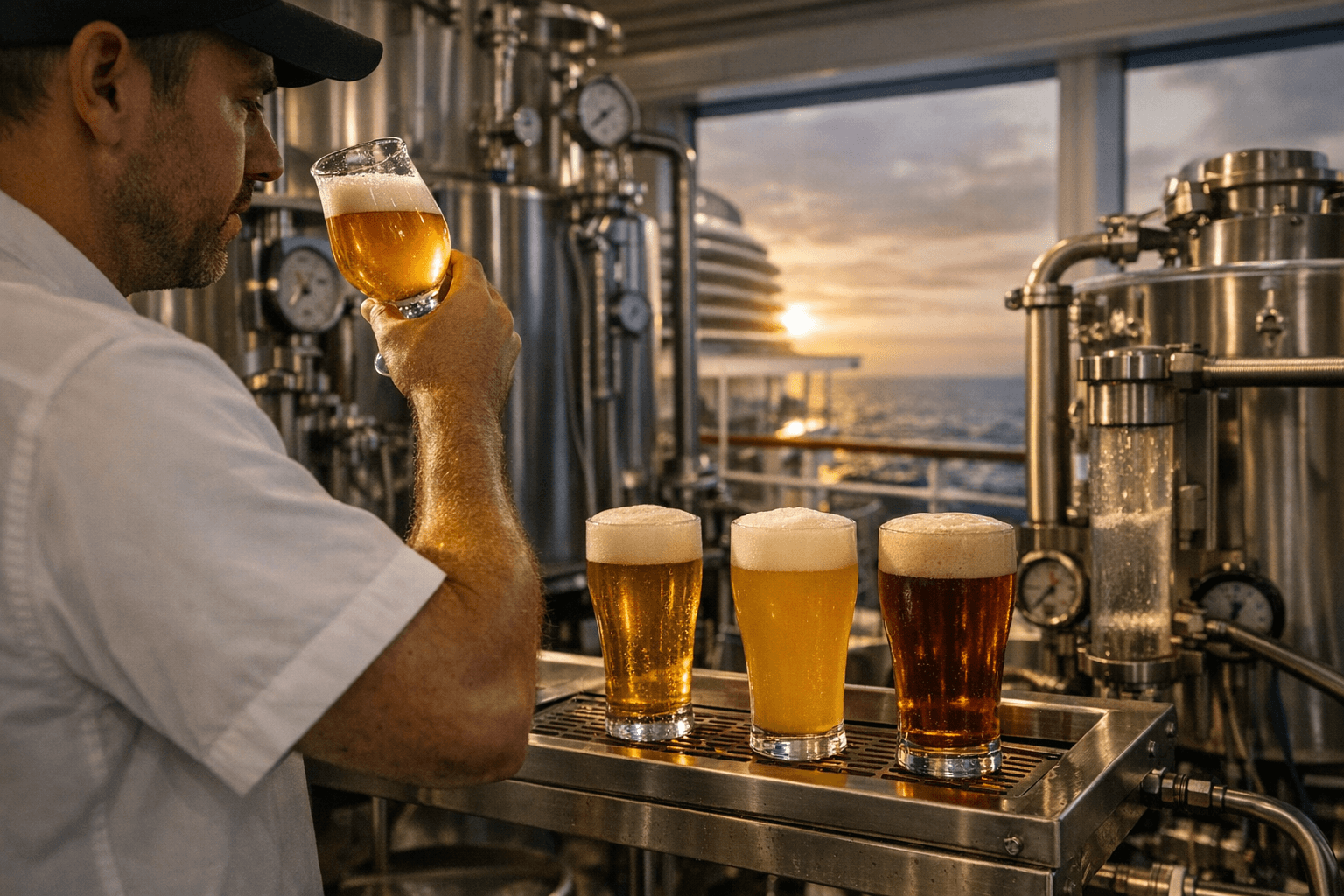 UK Cruise Ship Brews Craft Beer Using Desalinated Seawater Onboard