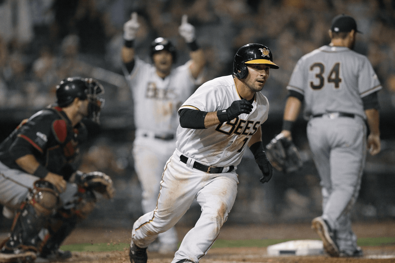 Madrigal Delivers Three RBI as Bees Edge River Cats 6-5